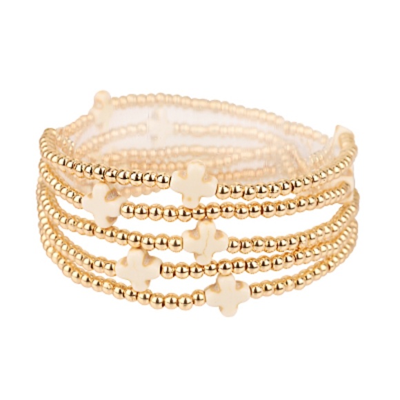 Cross & CCB Multi Stackable Bracelet